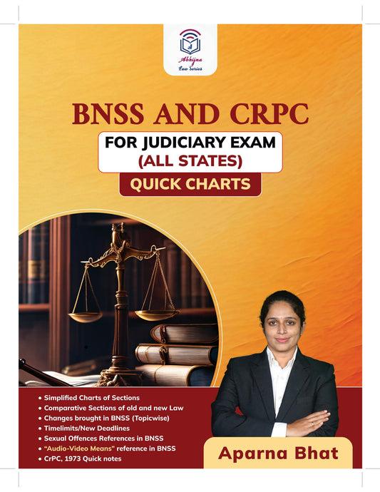 BNSS AND CRPC (QUICK CHARTS) FOR JUDICIARY EXAM (ALL STATES) [Paperback] Aparna Bhat and Anuradha Bhat