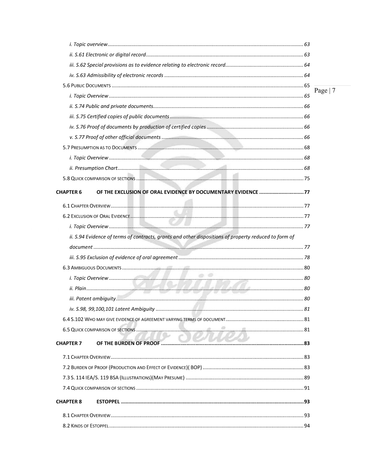 Bharatiya Sakshya Adhiniyam (Indian Evidence Act ) Quick Charts for Judiciary Exams (For All States) [Paperback] Aparna Bhat and Anuradha Bhat