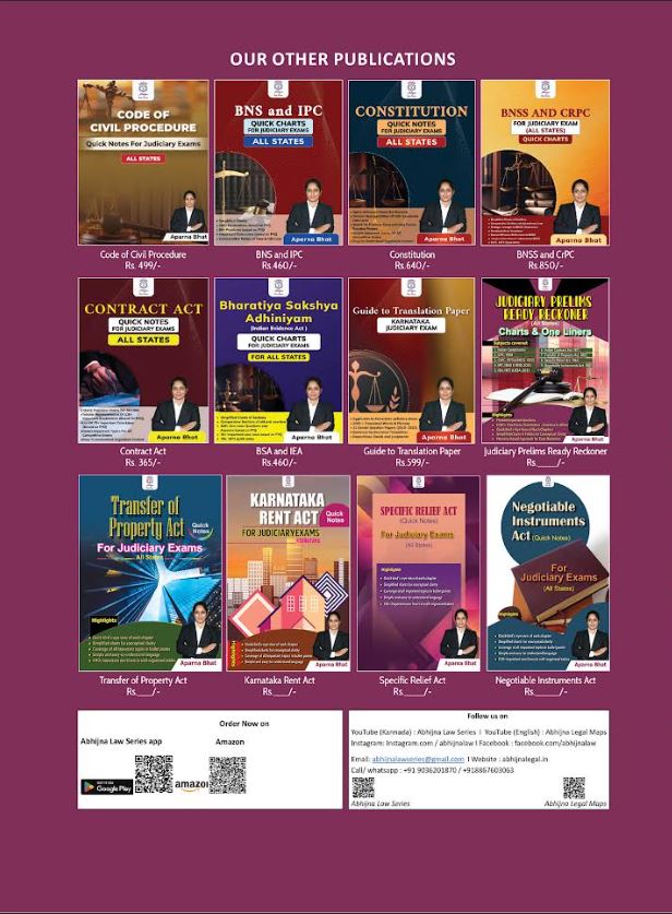 Judiciary Prelims Ready Reckoner (All States) Charts & One Liners [Paperback] Aparna Bhat and Anuradha Bhat