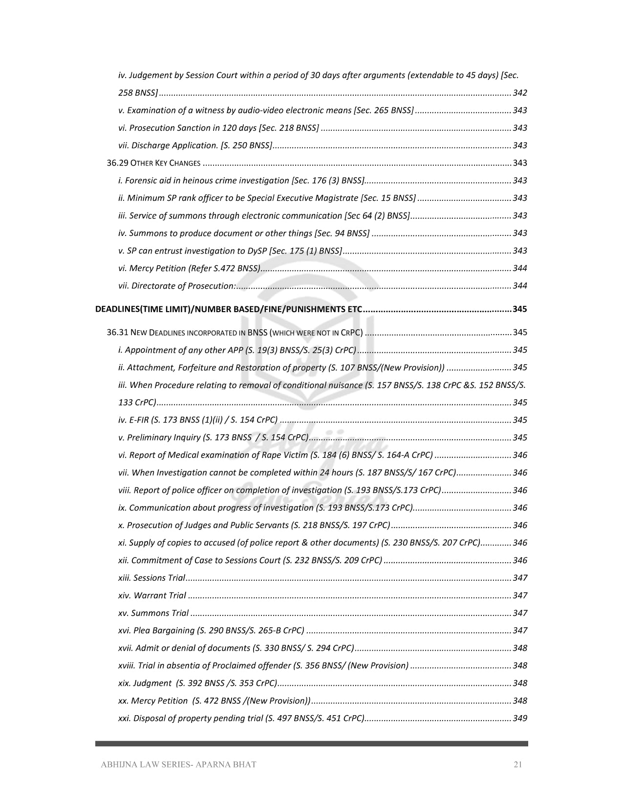 BNSS AND CRPC (QUICK CHARTS) FOR JUDICIARY EXAM (ALL STATES) [Paperback] Aparna Bhat and Anuradha Bhat