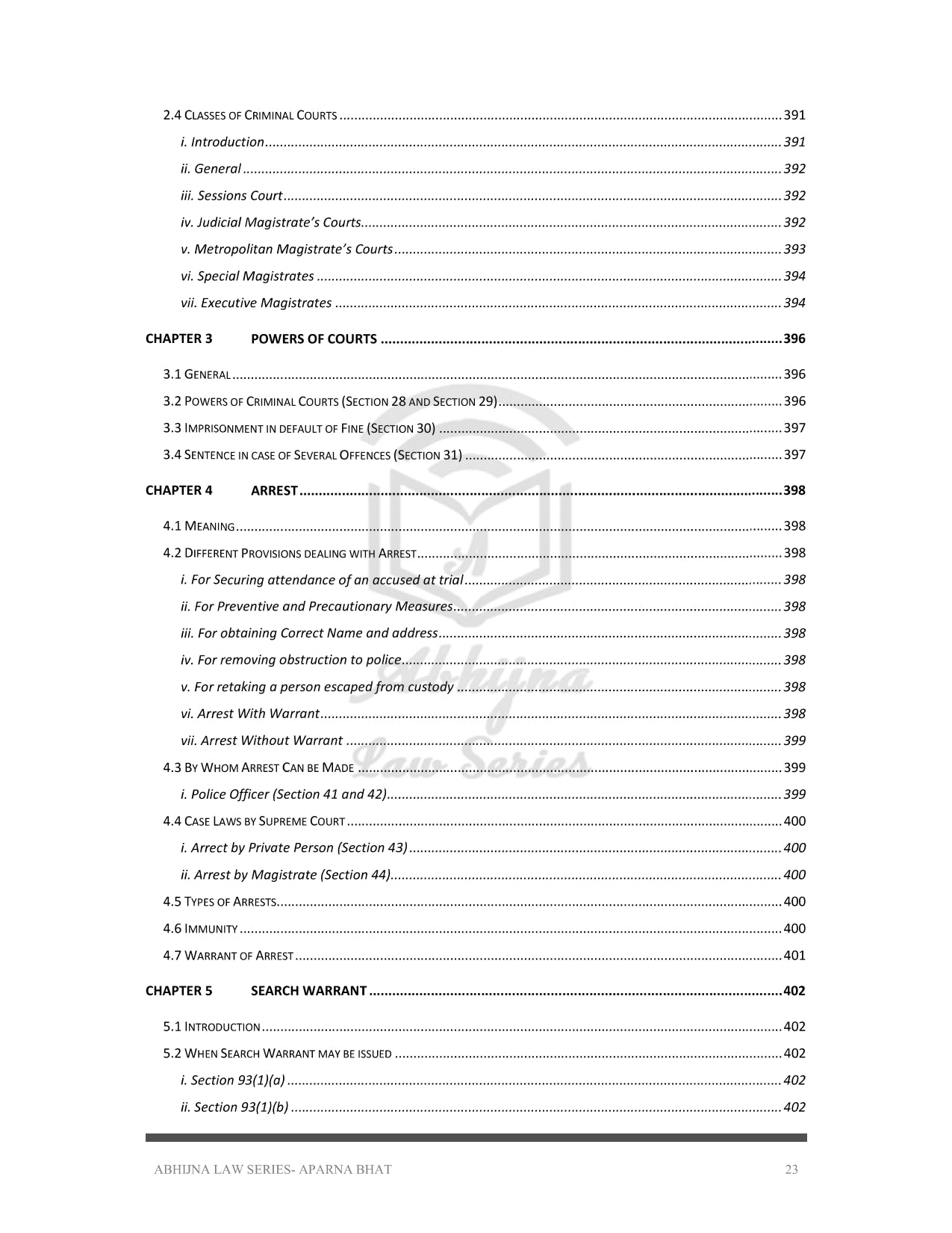 BNSS AND CRPC (QUICK CHARTS) FOR JUDICIARY EXAM (ALL STATES) [Paperback] Aparna Bhat and Anuradha Bhat