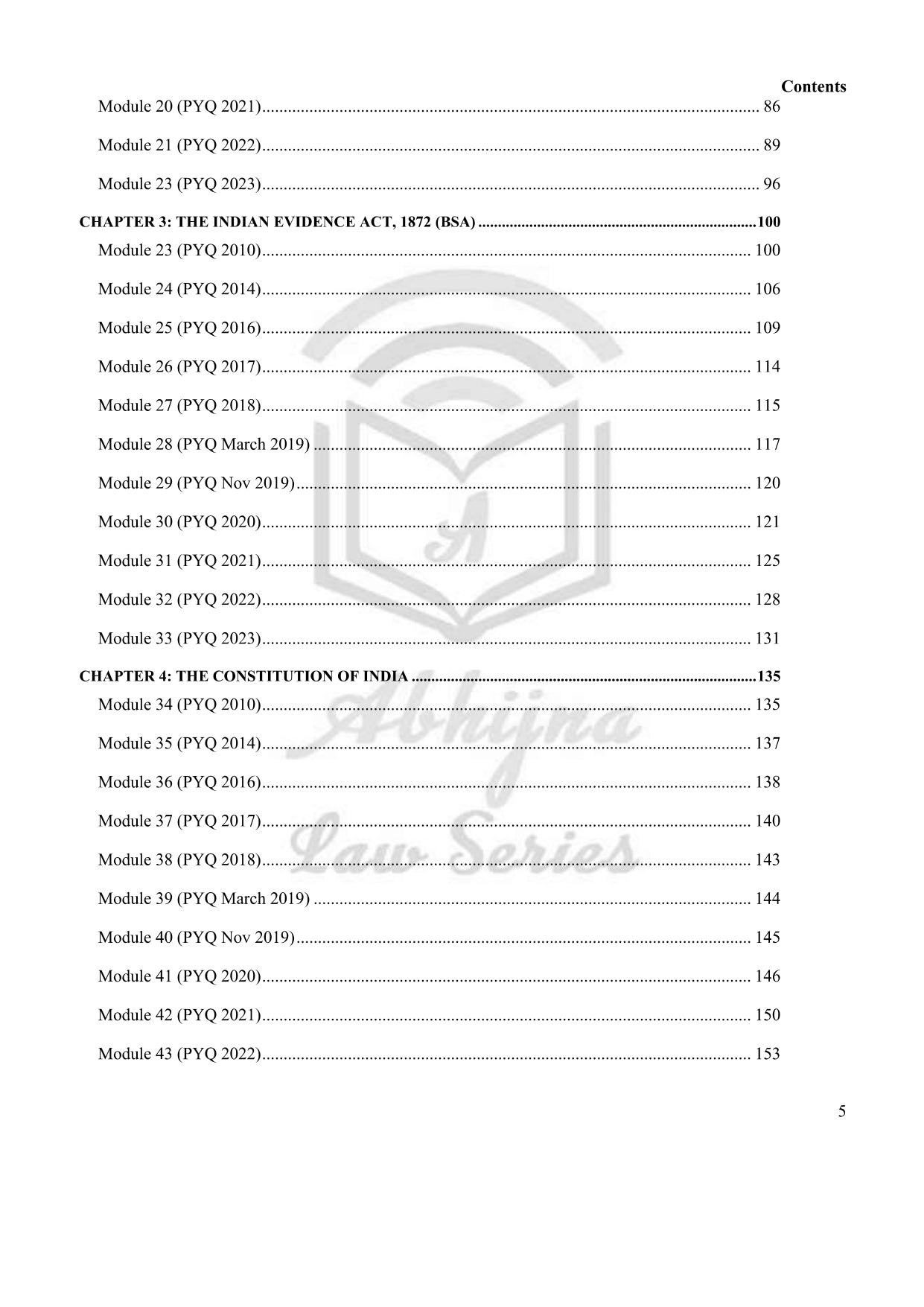 Model Descriptive Answers for Judiciary Mains (Karnataka Judiciary Law Paper-1)