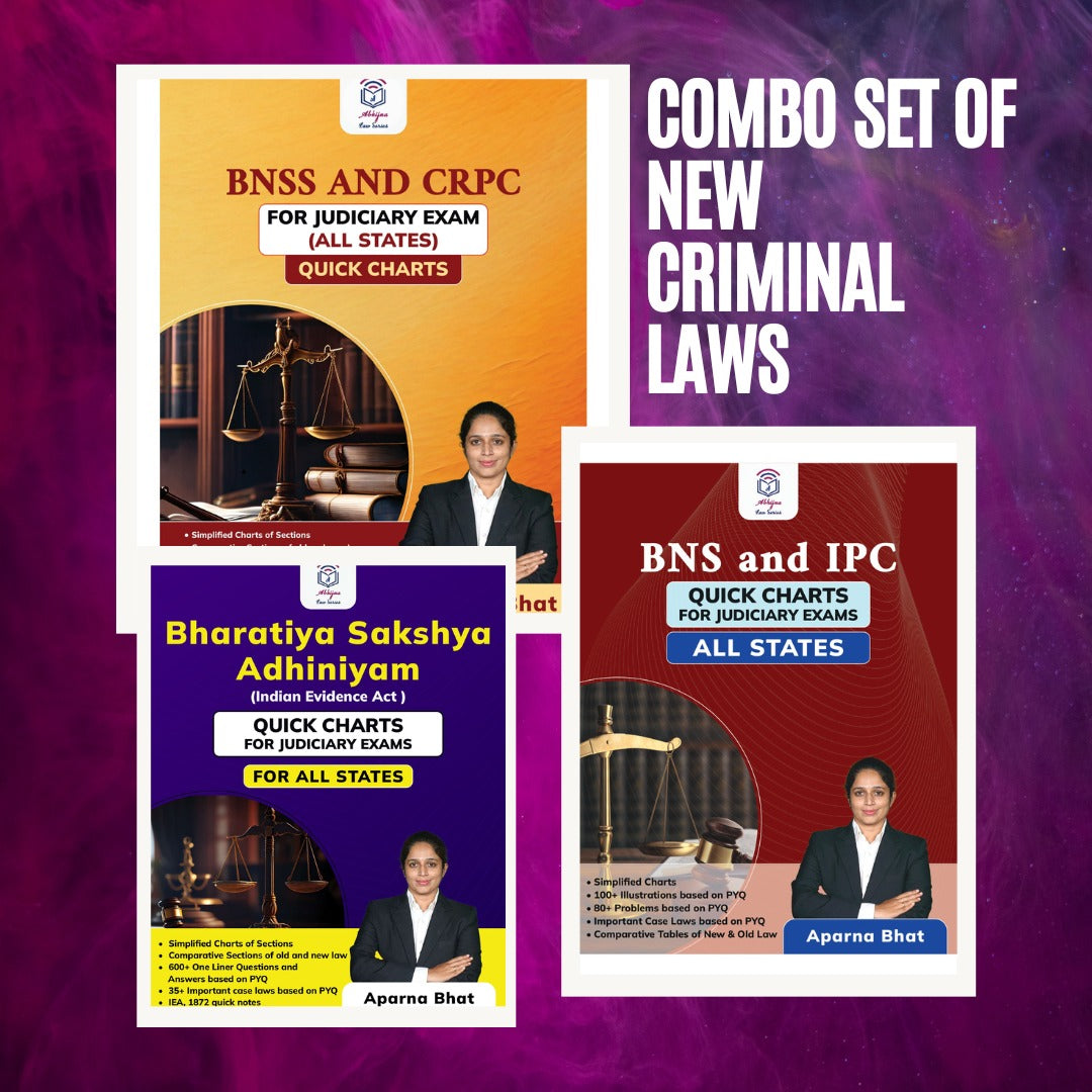 Combo set of New Criminal Laws (Quick Chart Books)