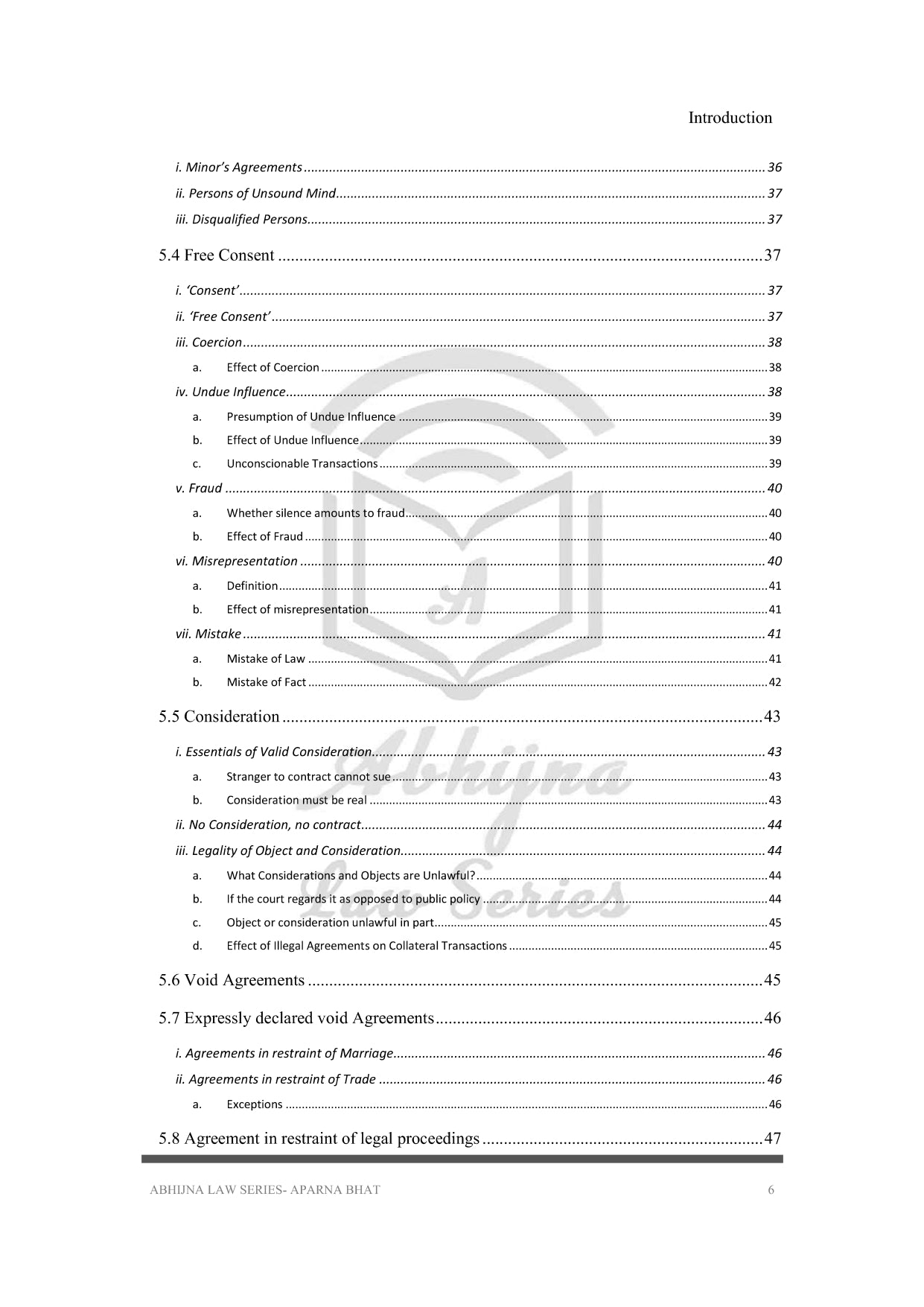 Contract Act (Quick Notes) for Judiciary Exams (All States) [Paperback] Aparna Bhat and Anuradha Bhat