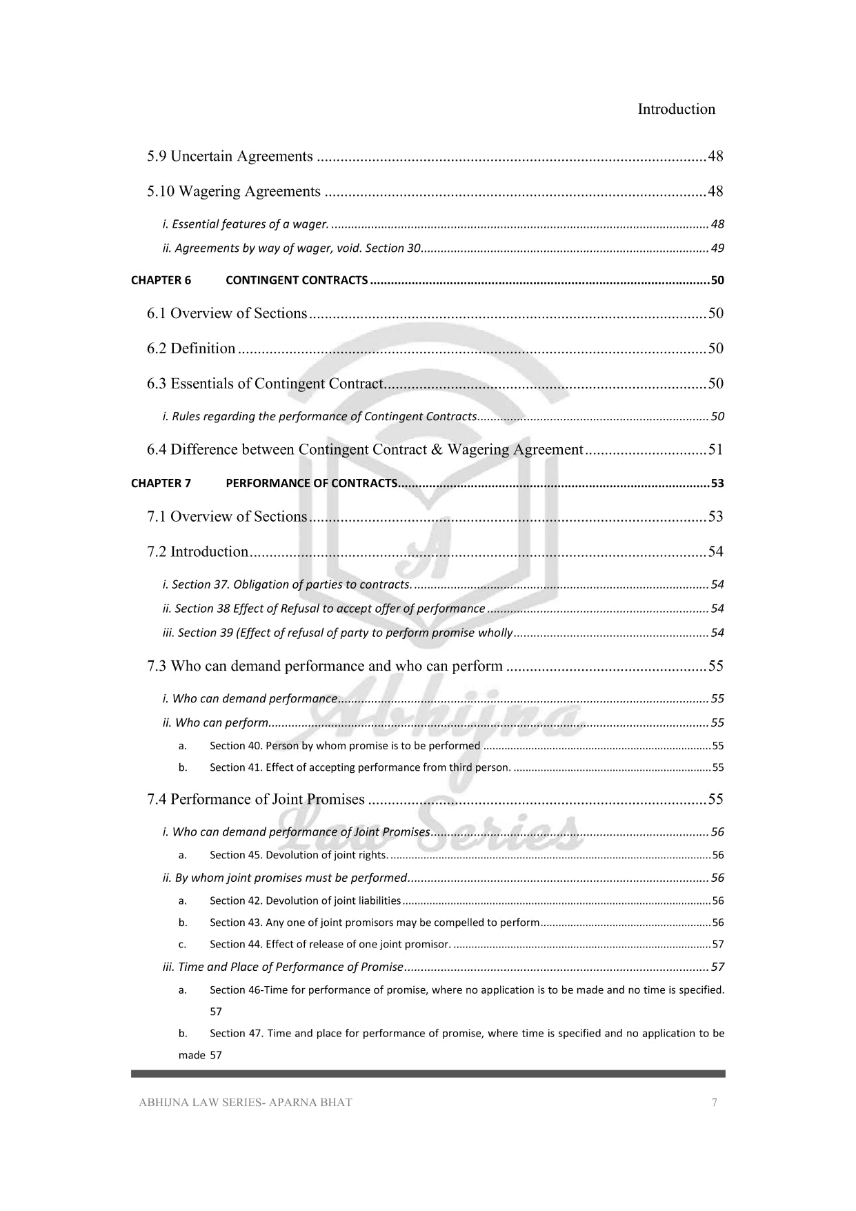 Contract Act (Quick Notes) for Judiciary Exams (All States) [Paperback] Aparna Bhat and Anuradha Bhat